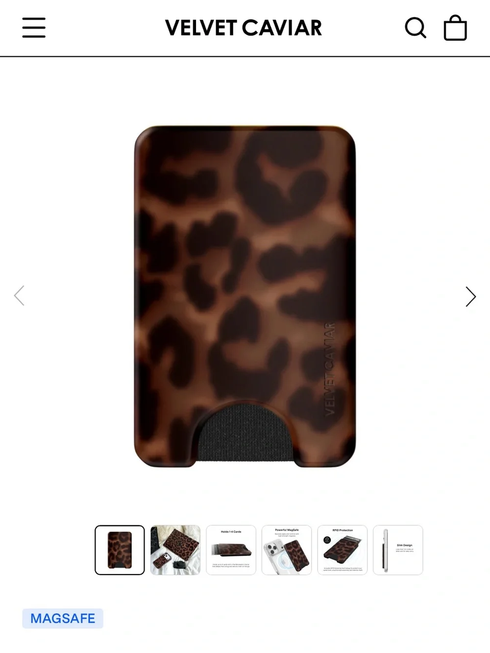 Velvet Caviar - it girl leopard case
